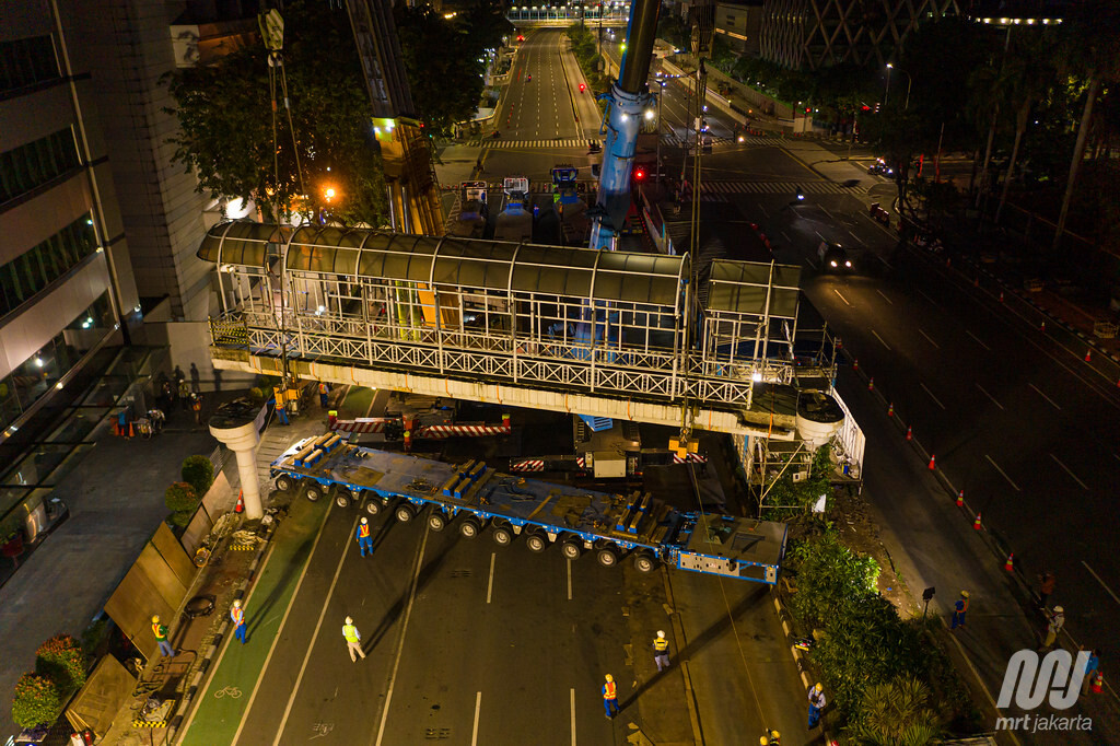 Manajemen Rekayasa Lalu Lintas Pemindahan Tugu Jam Thamrin MRT Jakarta